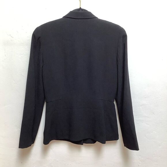 VINTAGE ZELDA JACKET M BLACK OUTSTANDING FABRICATION BLACK MEDIUM - Picture 4 of 5